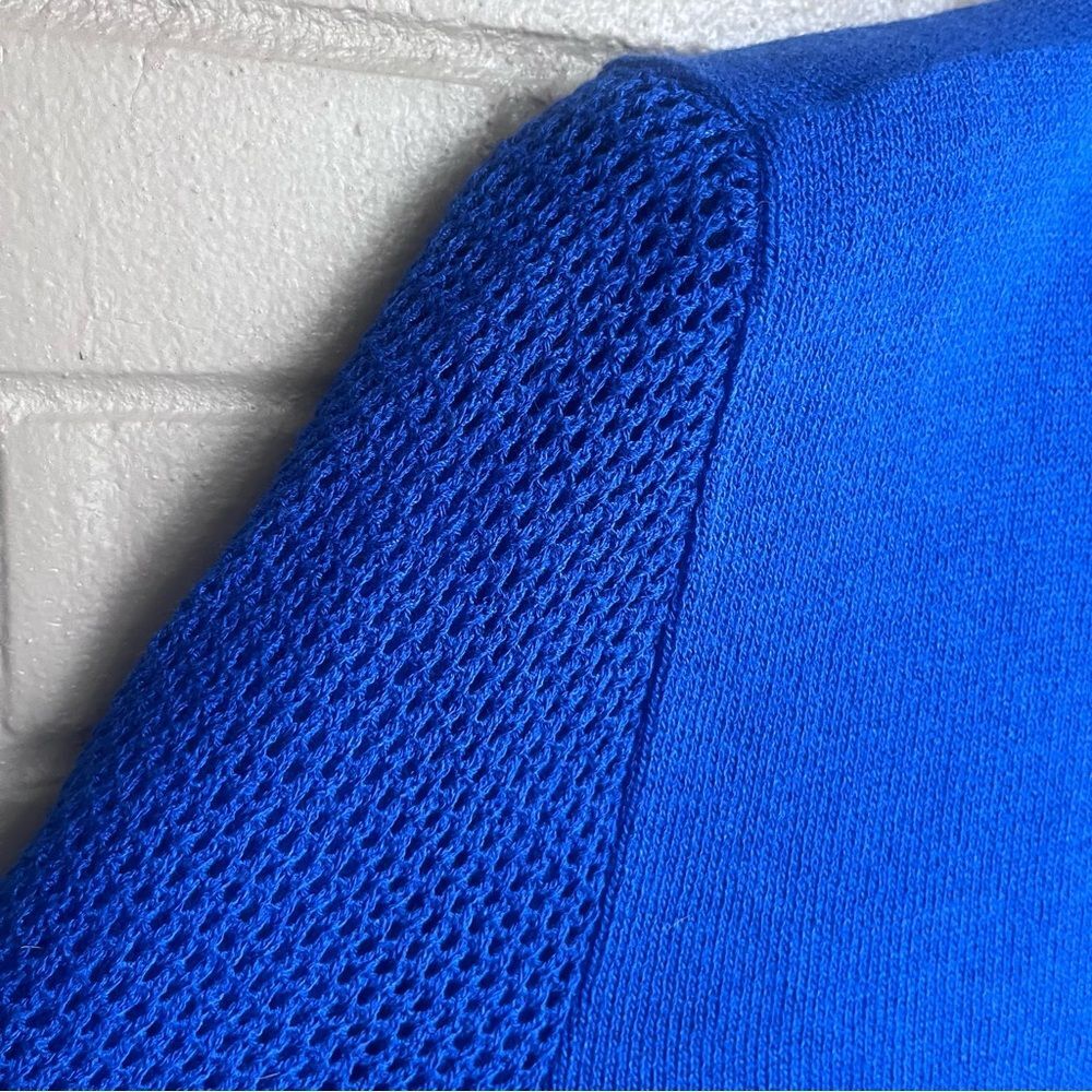 Vintage Blue Sweater Suit with Gold Heart Buttons 12 - Picture 8 of 11